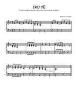 Téléchargez l'arrangement pour piano de la partition de Iro ye en PDF